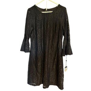 NWT Tommy Hilfiger Black Lace Dress Size 12